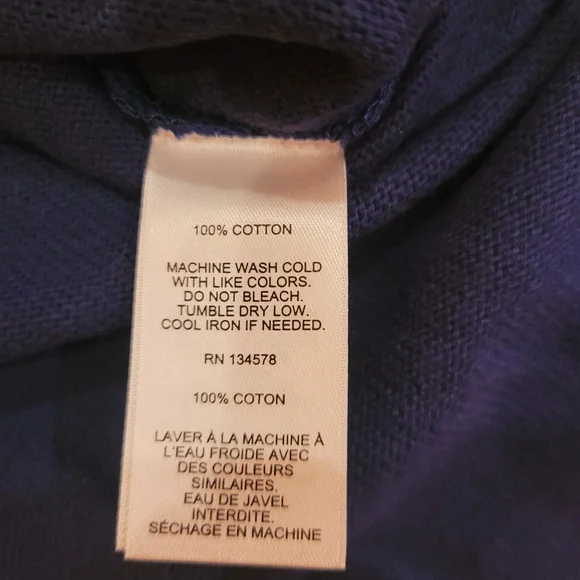 Vineyard Vines Snap Placket Shep Pullover Red White And Blue-Sz Large - Picture 6 of 9